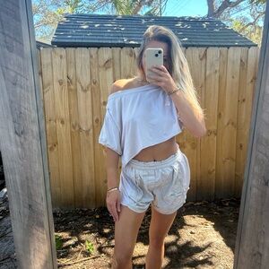 Free People Off-Shoulder Top and Shorts Set